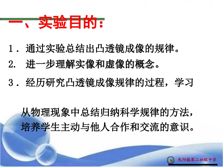 《6-2探究---凸透镜成像规律》课件_第3页