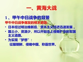 甲午中日战争第二部分黄海大战