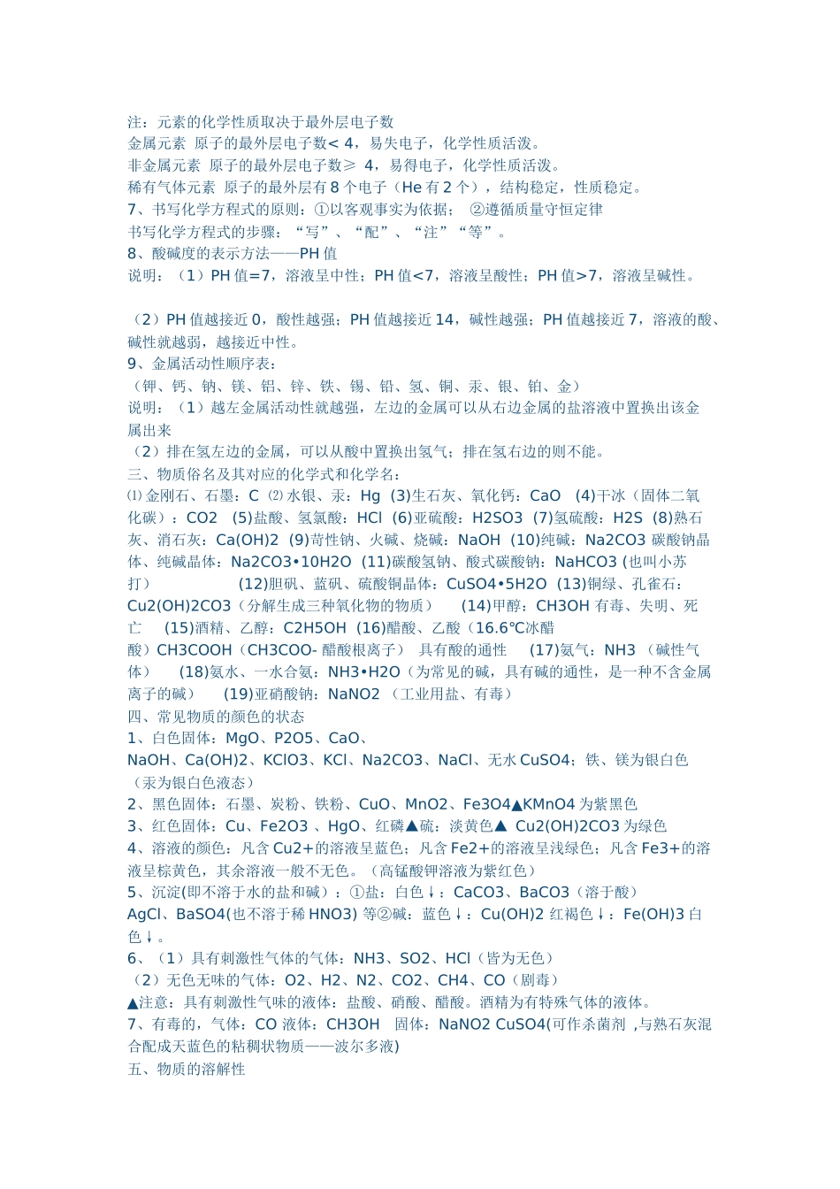 初中化学知识点总结_第2页