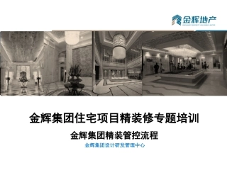 金辉集团精装管控表