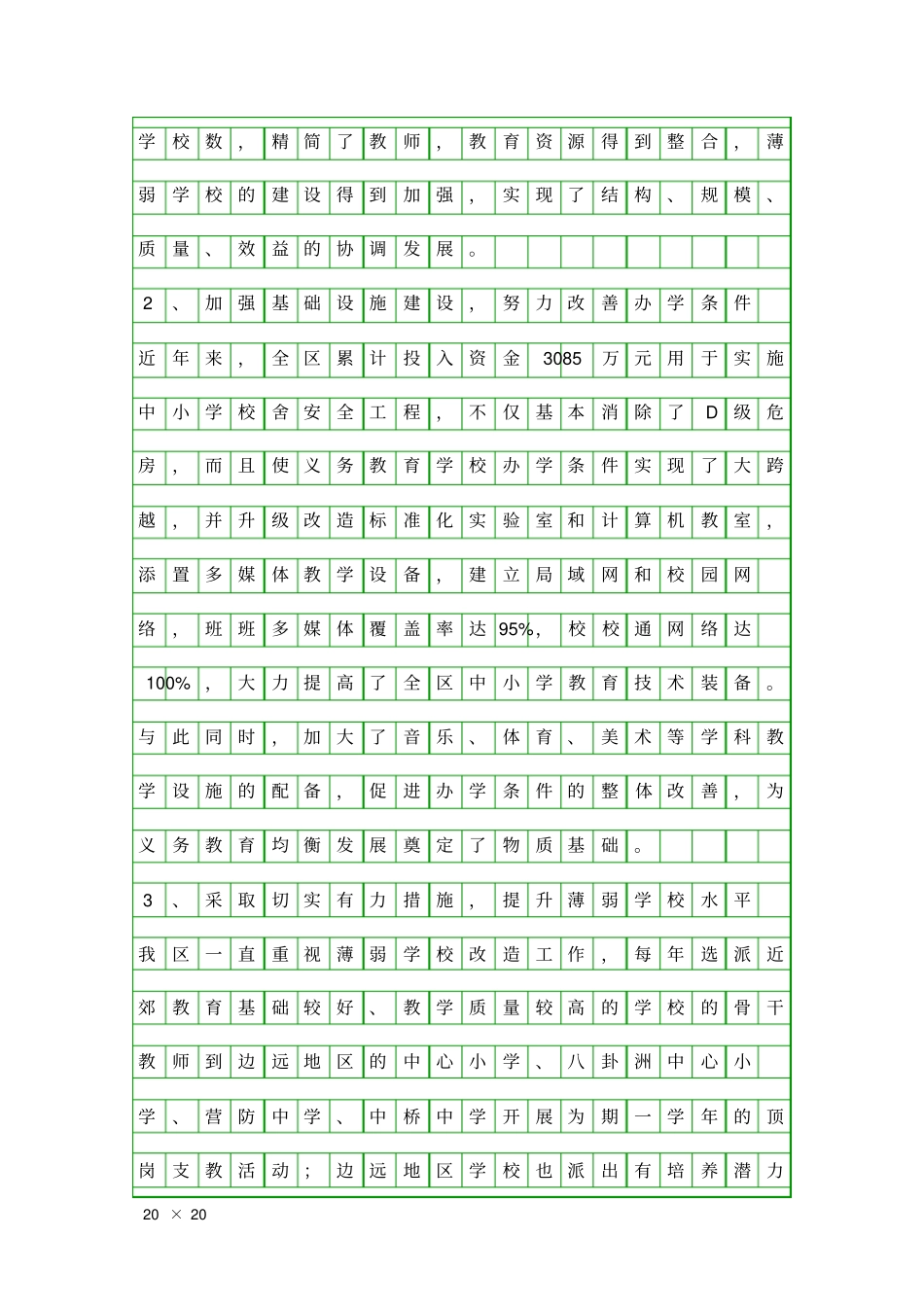 义务教育发展现状调研报告精品工作报告_第3页