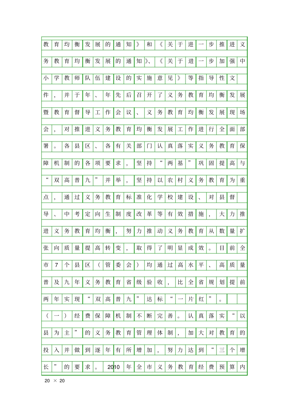 义务教育均衡发展研查报告精品工作报告_第3页