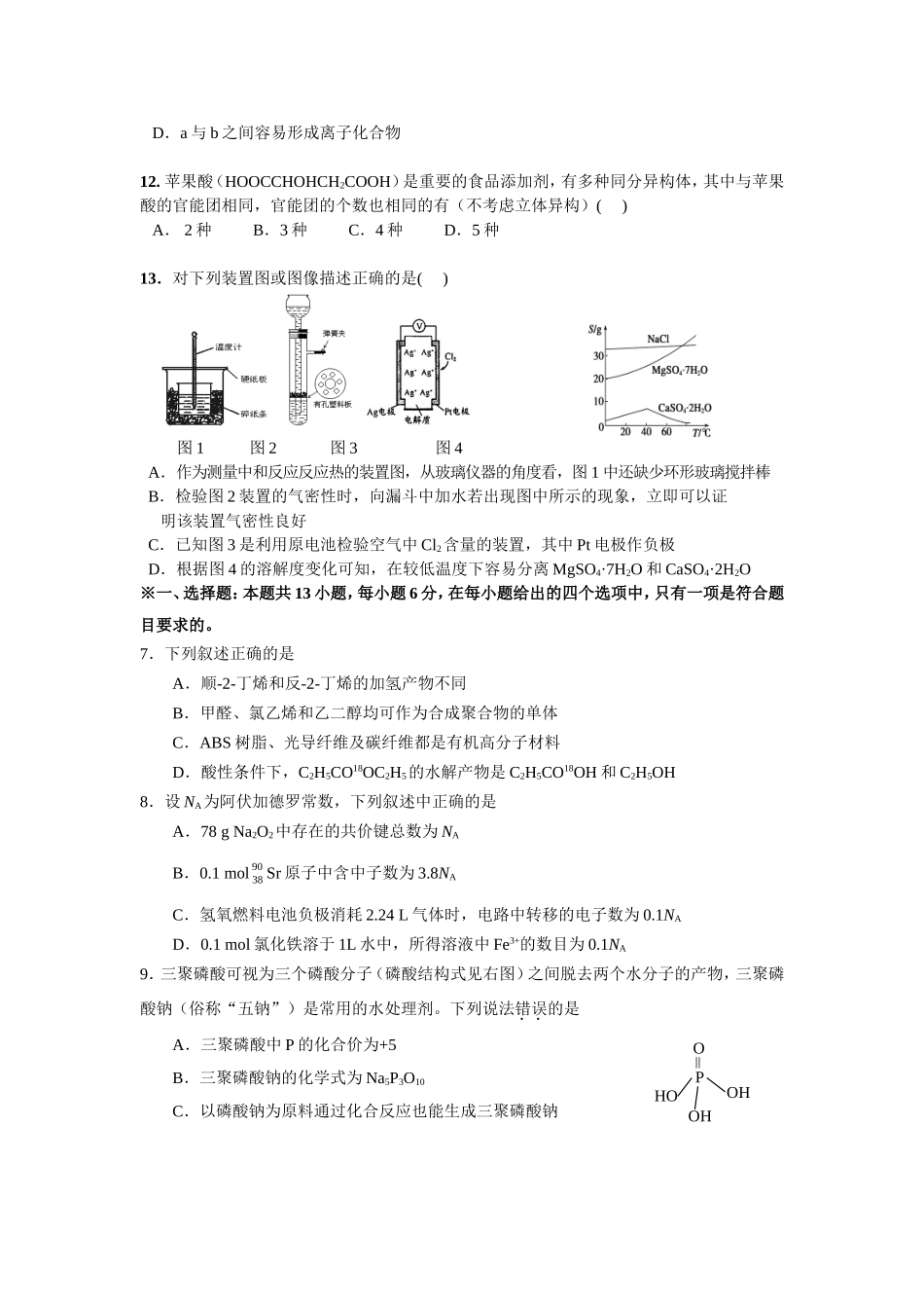 2016年化学信息卷_第2页