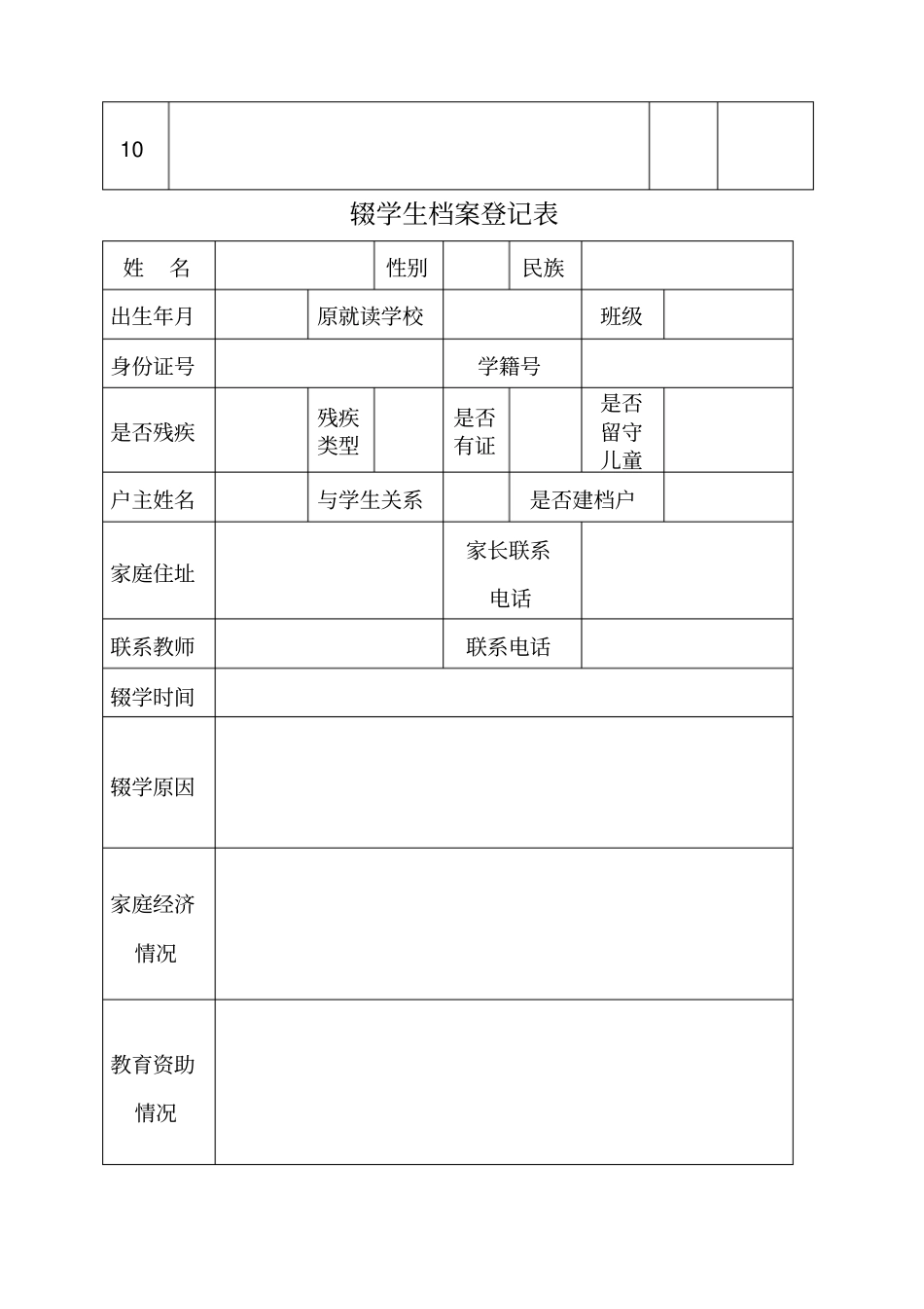 义务教育阶段辍学生一人一档资料_第3页
