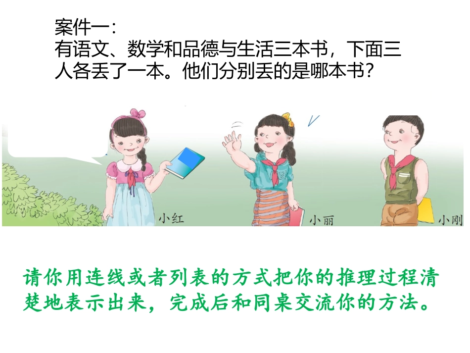 小学数学人教2011课标版二年级数学广角推理课件-孙艳红_第3页