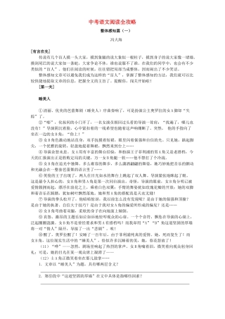 中考语文阅读全攻略 人教版试卷