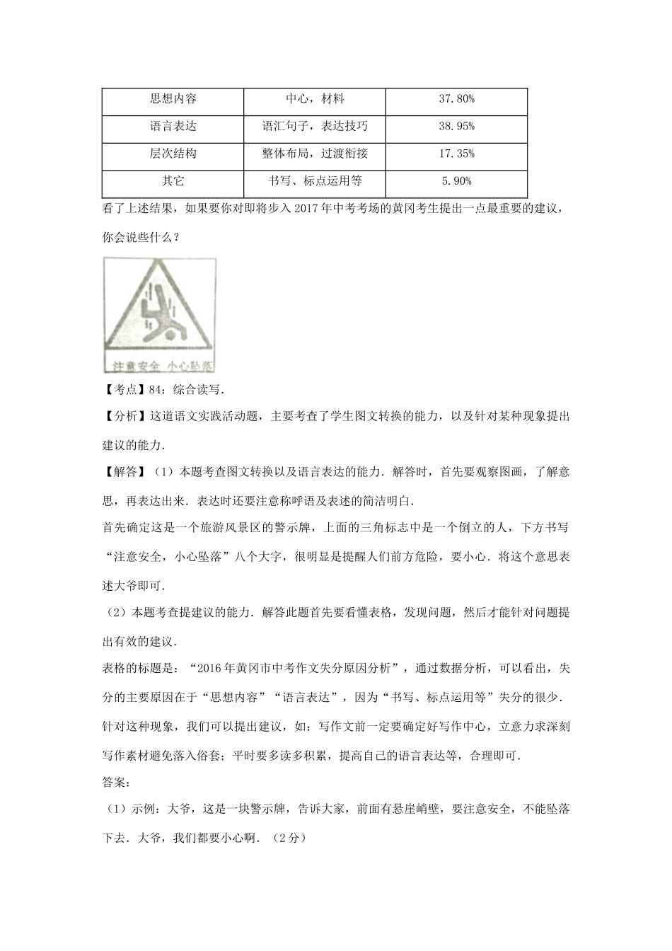 中考语文试卷按考点分类汇编 综合性学习专题试卷_第2页