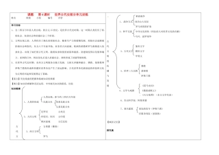 九年级历史上册(第4课时世界古代史)部分单元训练 中华书局版试卷