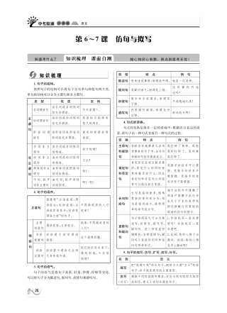 中考语文 听课篇6-7(pdf) 新人教版试卷