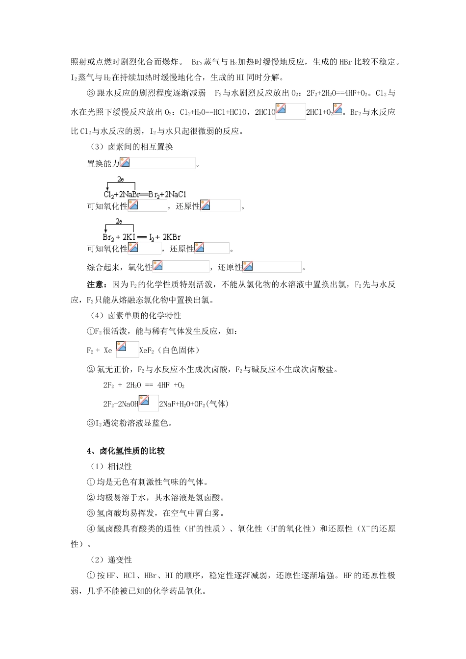 高一化学卤素苏教版知识精讲_第3页