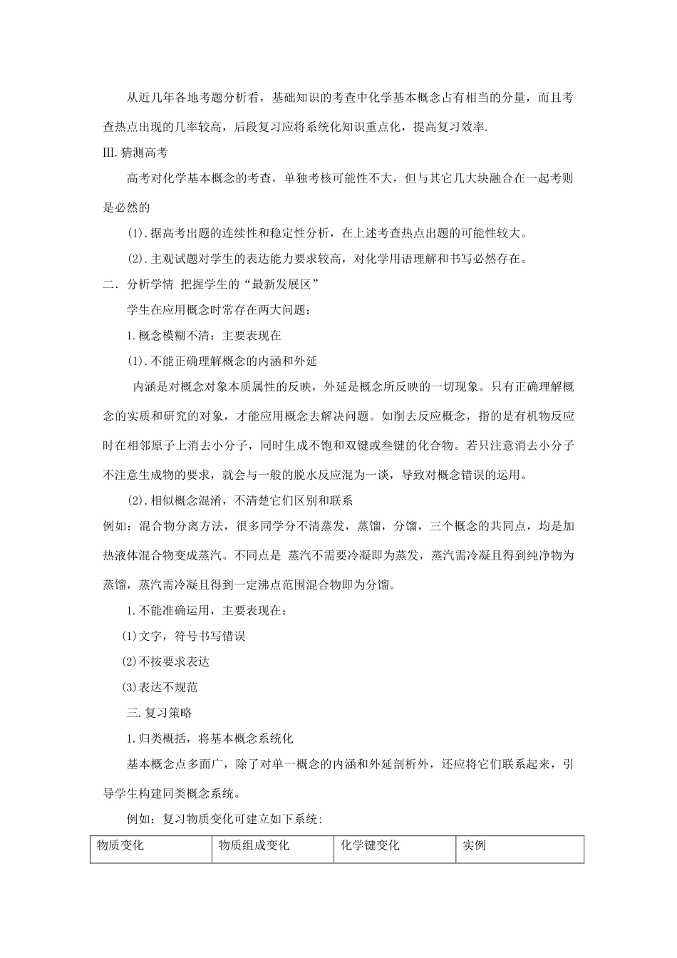 化学基本概念复习策略1_第2页