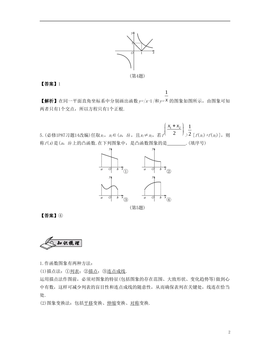 （江苏专用）高考数学大一轮复习 第二章 函数与基本初等函数Ⅰ 第8课 函数的图象和周期性 文-人教版高三全册数学试题_第2页