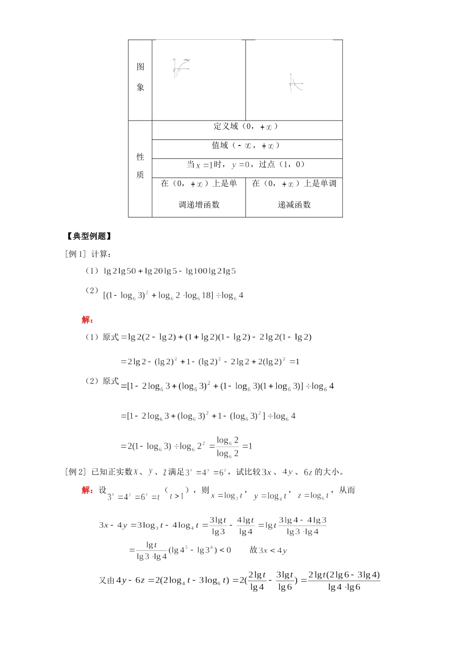 对数以及对数函数 人教版试卷_第2页