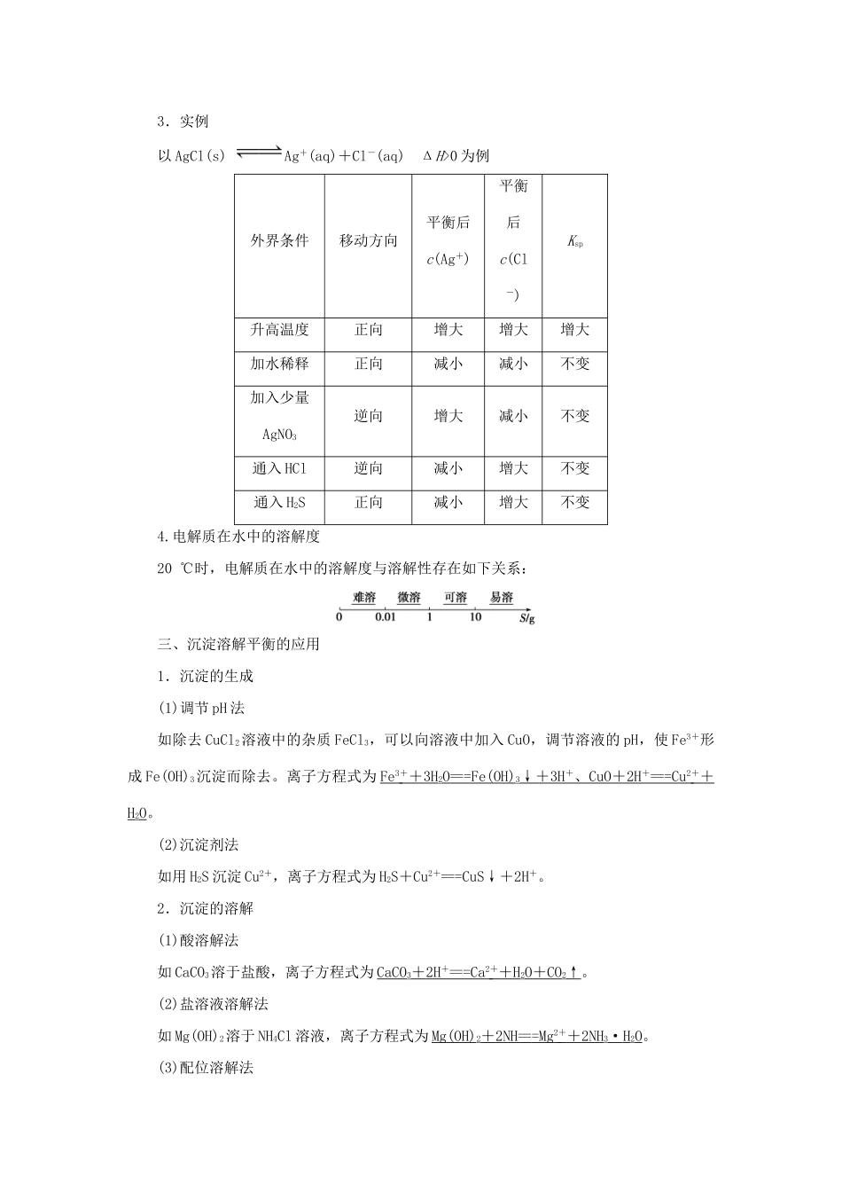 优化方案（教师用书）高考化学一轮复习 第八章 第四讲 难溶电解质的溶解平衡-人教版高三全册化学试题_第2页