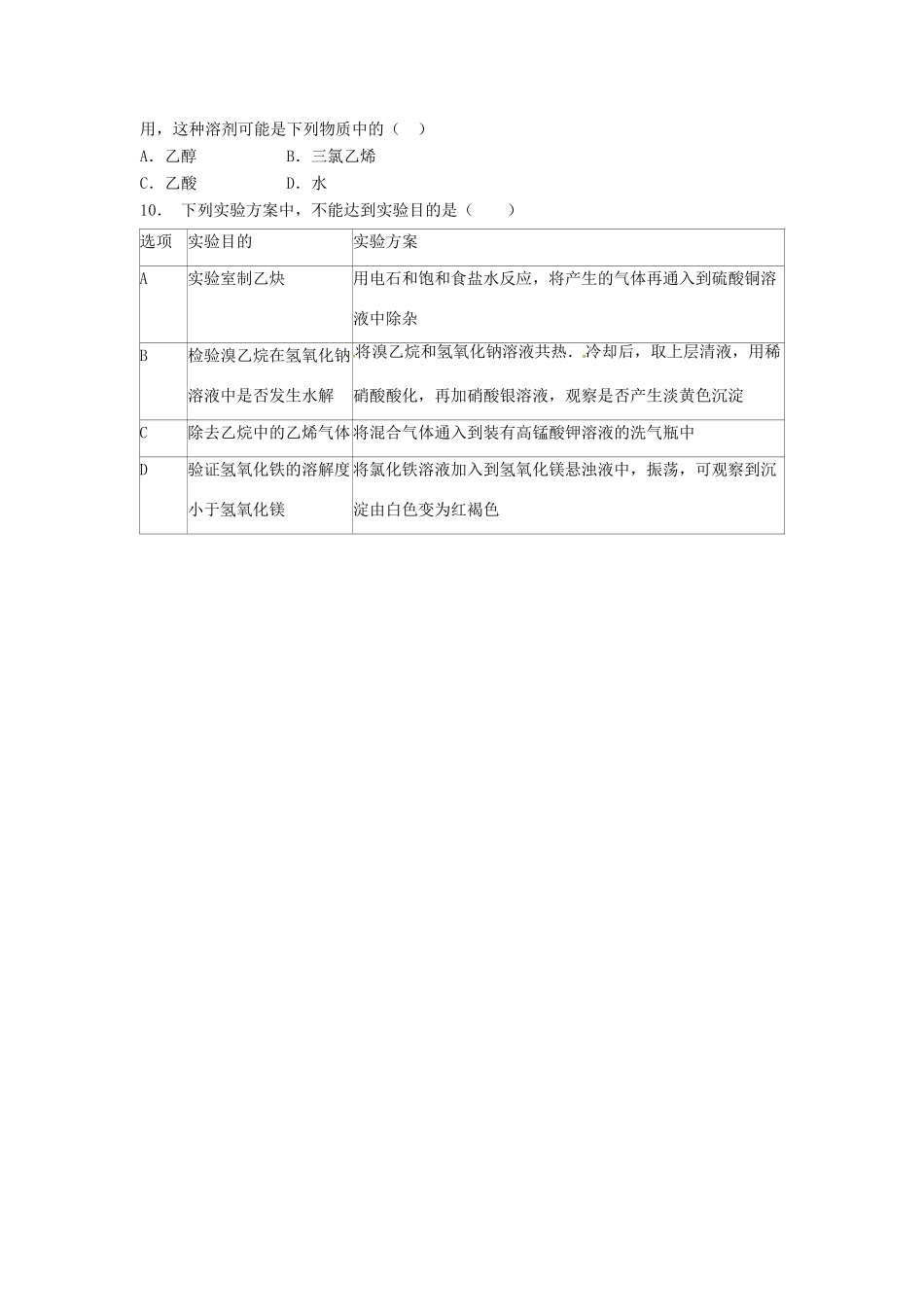 高中化学 卤代烃课后微练习 苏教版选修5-苏教版高二选修5化学试题_第2页