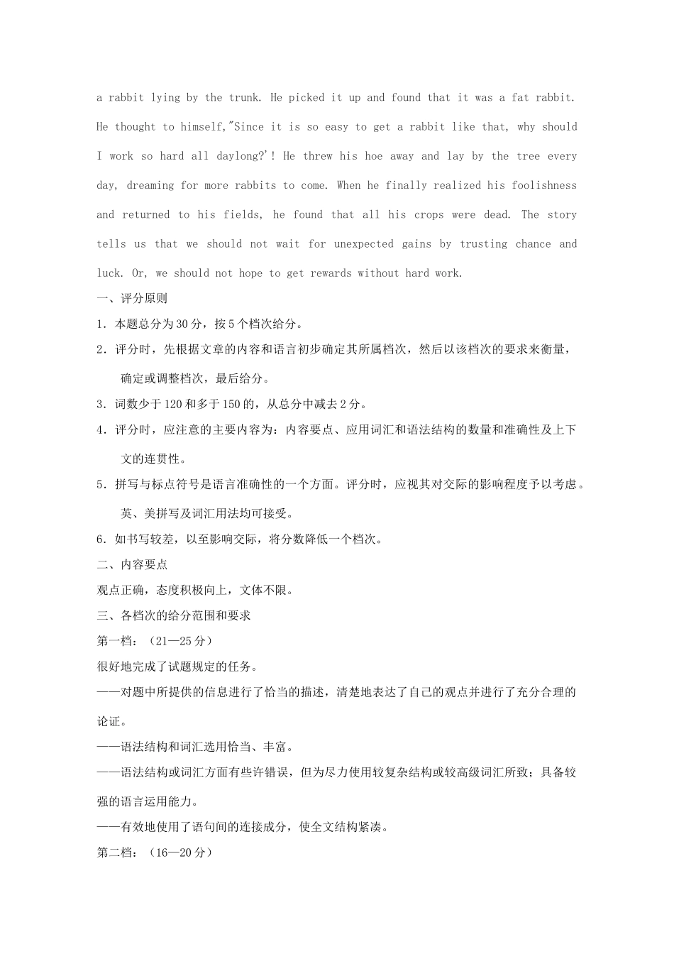 山西省大同市高考英语二轮复习 书面表达选编(4)试卷_第2页