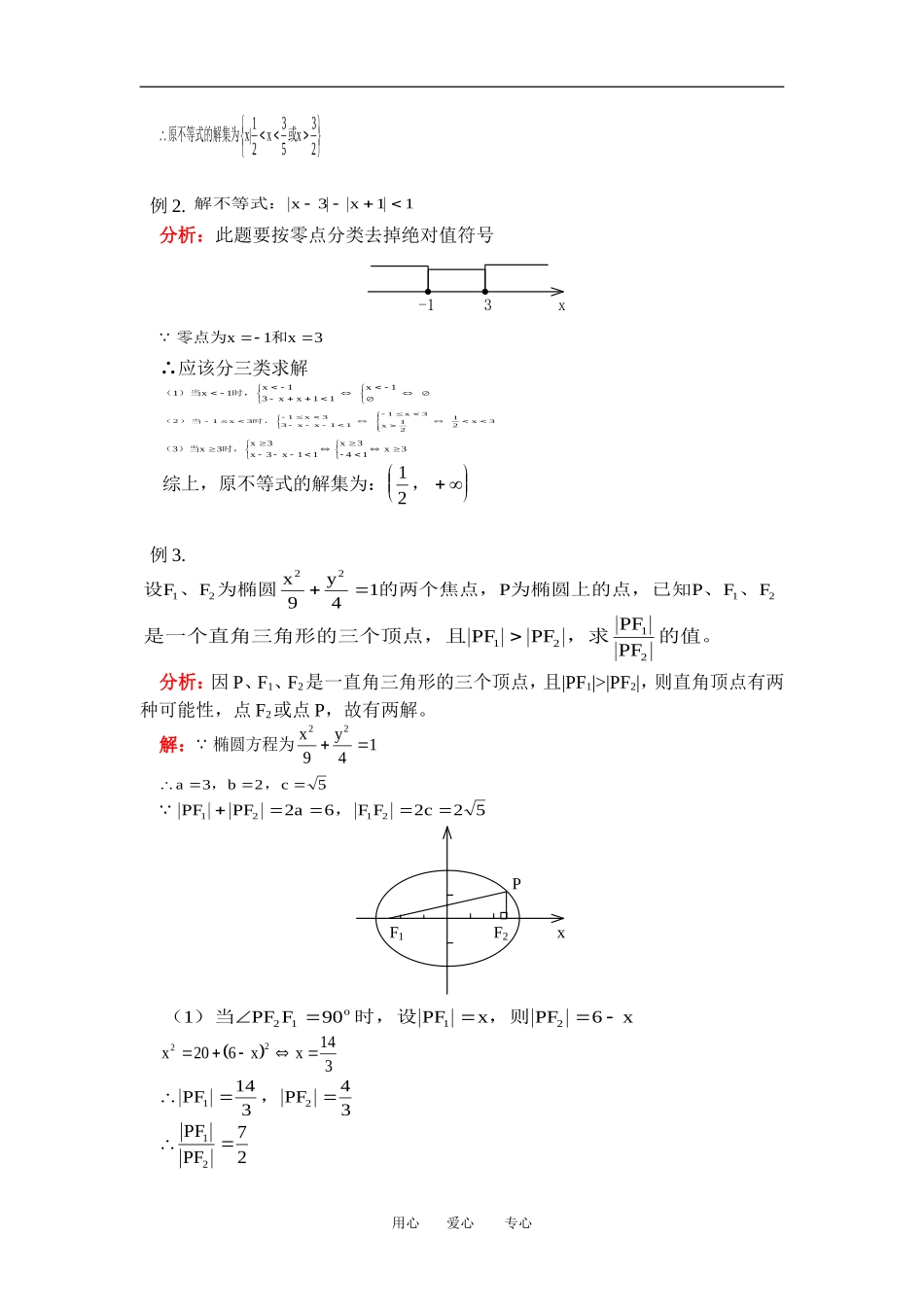 高二数学专题讲座——分类讨论人教版知识精点_第2页