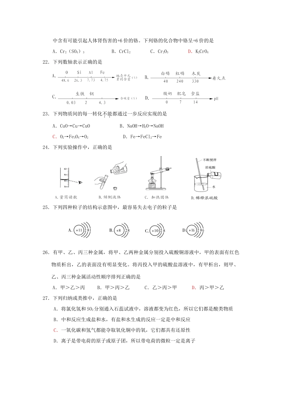 四川省乐山市中考化学真题试卷_第2页