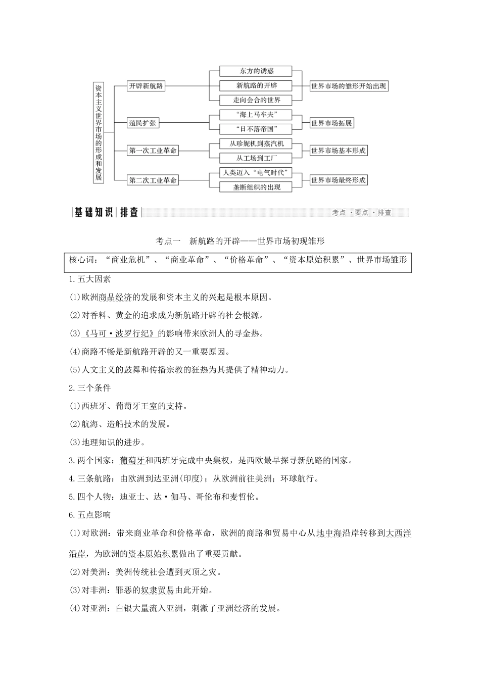 （江苏专用）高考历史大二轮复习 板块二 近代世界 第6讲 新航路的开辟、殖民扩张与世界市场的形成和发展练习-人教版高三全册历史试题_第2页