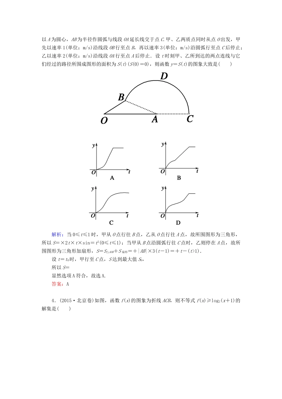 （新课标）高考数学大一轮复习 第二章 函数、导数及其应用 2.7 函数的图象真题演练 文-人教版高三全册数学试题_第2页