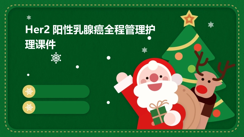 HER2阳性乳腺癌全程管理护理课件_第1页