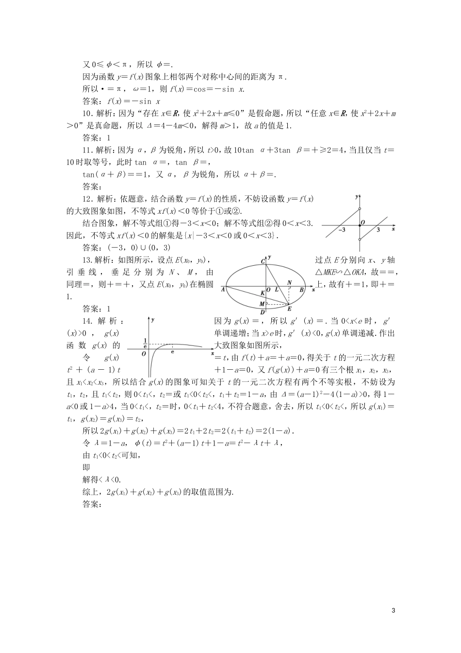 （江苏专用）高考数学三轮复习 小题分层练（二）本科闯关练（2） 文 苏教版-苏教版高三全册数学试题_第3页