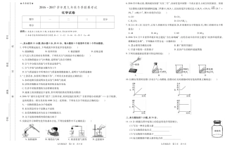 九年级化学冬季联赛试卷(pdf，无答案)试卷