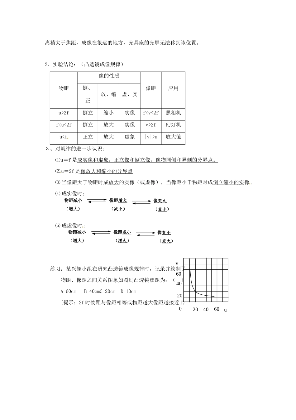 中考物理专题目标复习 光的折射试卷_第3页