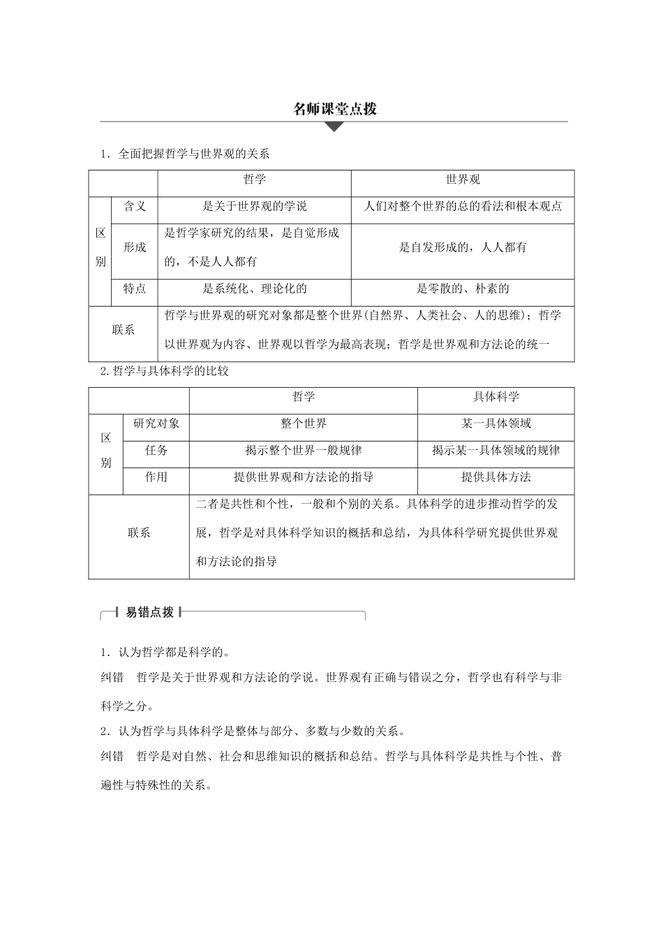 （浙江专用）高考政治二轮复习 专题十三 哲学的基本思想和基本派别 考点一 哲学的基本内涵试题-人教版高三全册政治试题_第2页