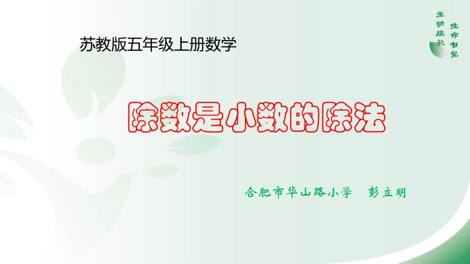 11.除数是小数的除法(2)_第1页