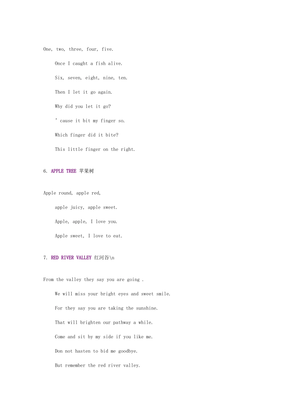 45首英文儿歌_第3页