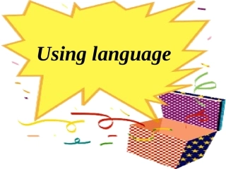 Usinglanguage