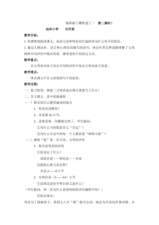 精彩极了糟糕透了第二课时