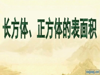 长方体正方体的表面积例4