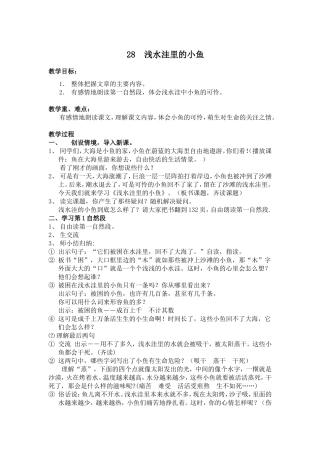 浅水洼里的小鱼-十分钟片段