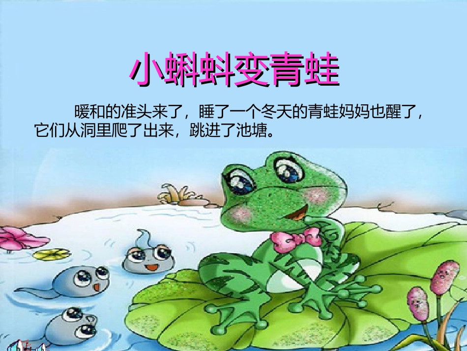 小蝌蚪变青蛙_第1页