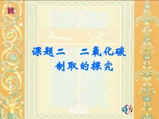 二氧化碳的制取