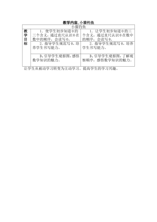 小猫钓鱼教学目标