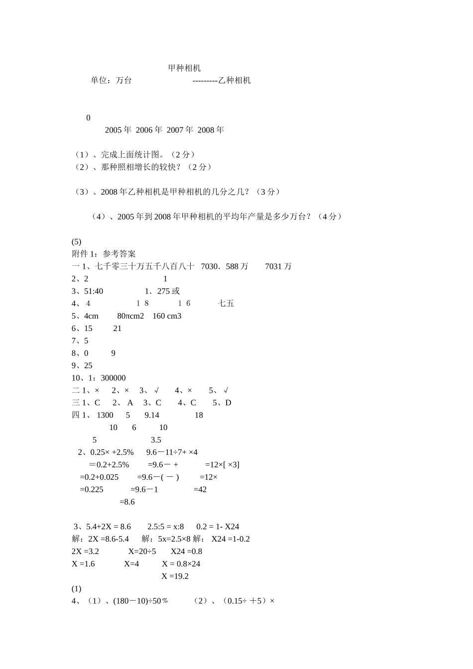 六年级数学试题_第3页