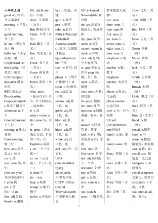 鲁教版初中英语单词表