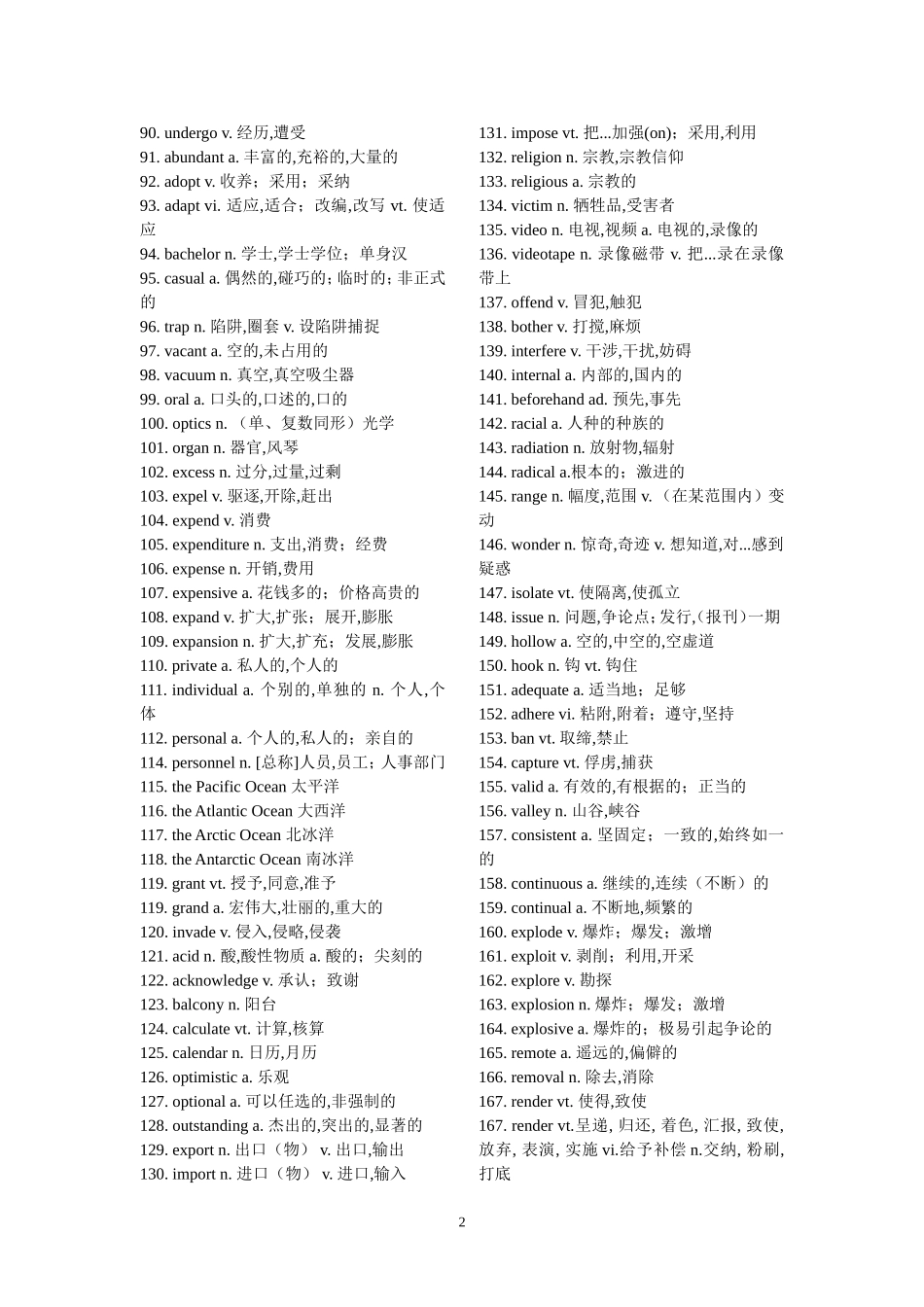 高考阅读高频单词 (2)_第2页