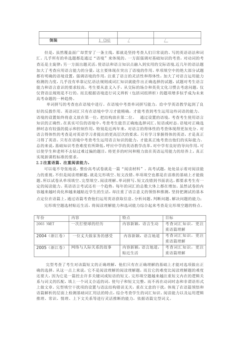 高考英语复习调查及策略研究_第2页