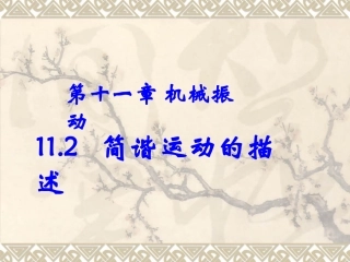 高二物理人教新课标选修3-4___112简谐运动的描述课件