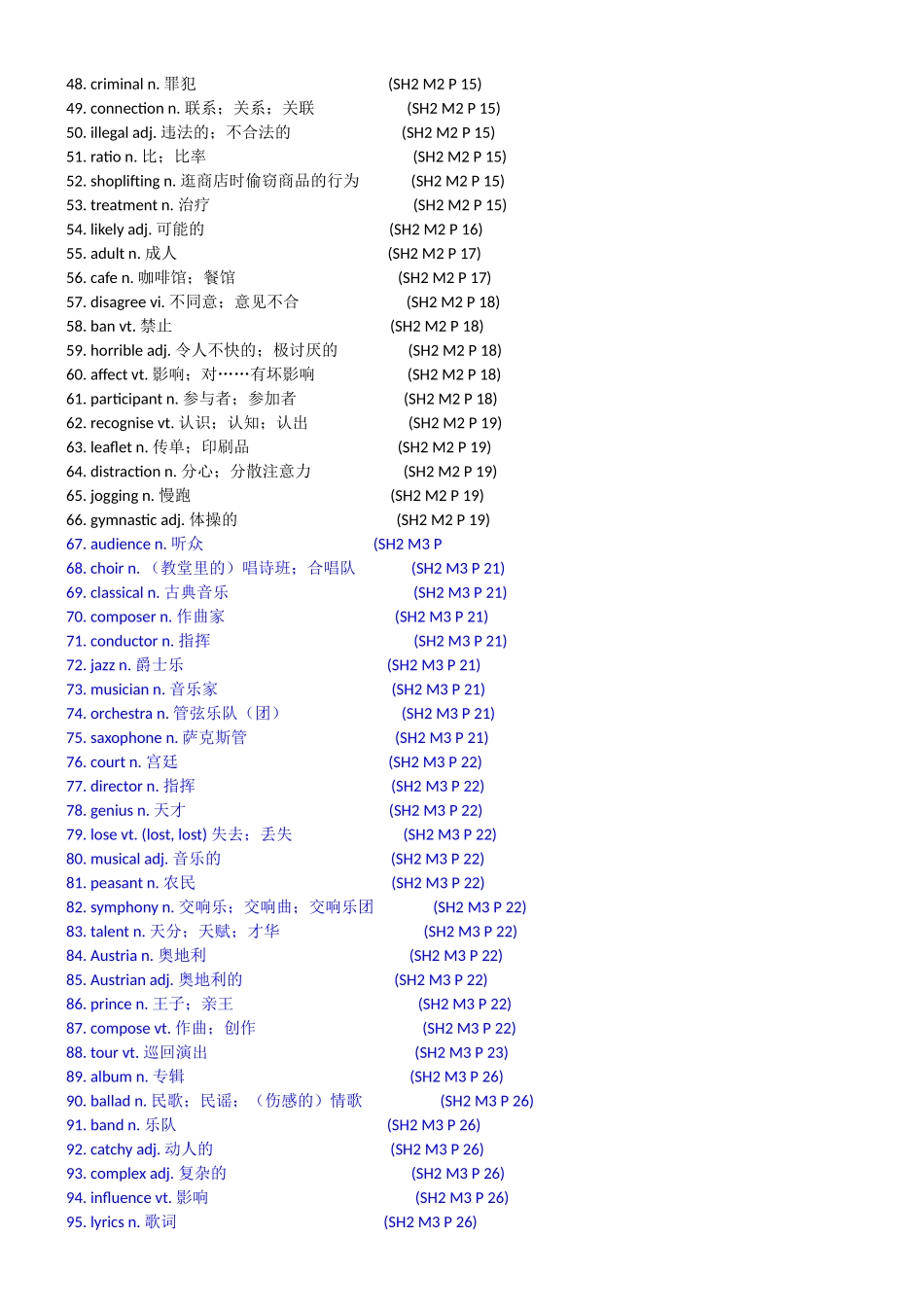 高中英语词汇表（第二册）_第2页