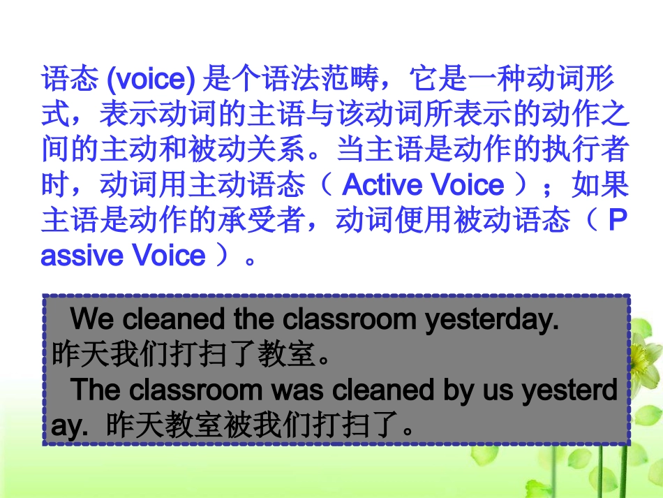 高中英语被动语态课件_第1页