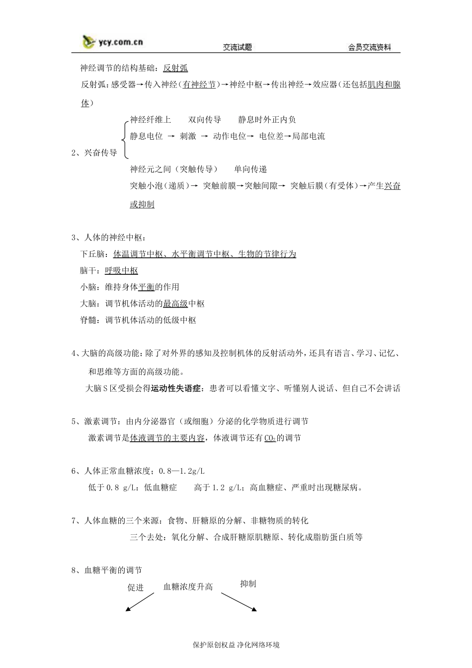 高中生物必修三知识点归纳_第2页