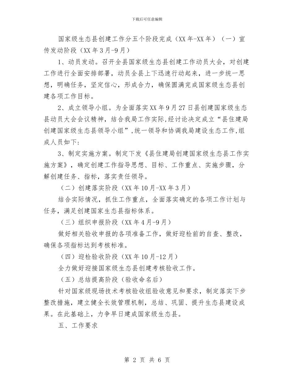 住建局创建生态县实施方案与住建局副局长述职报告范文汇编_第2页