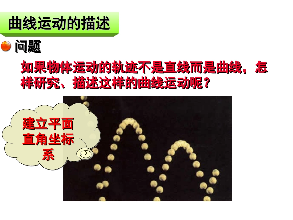 高中一年级物理必修2第五章曲线运动2质点在平面内的运动第一课时课件_第2页