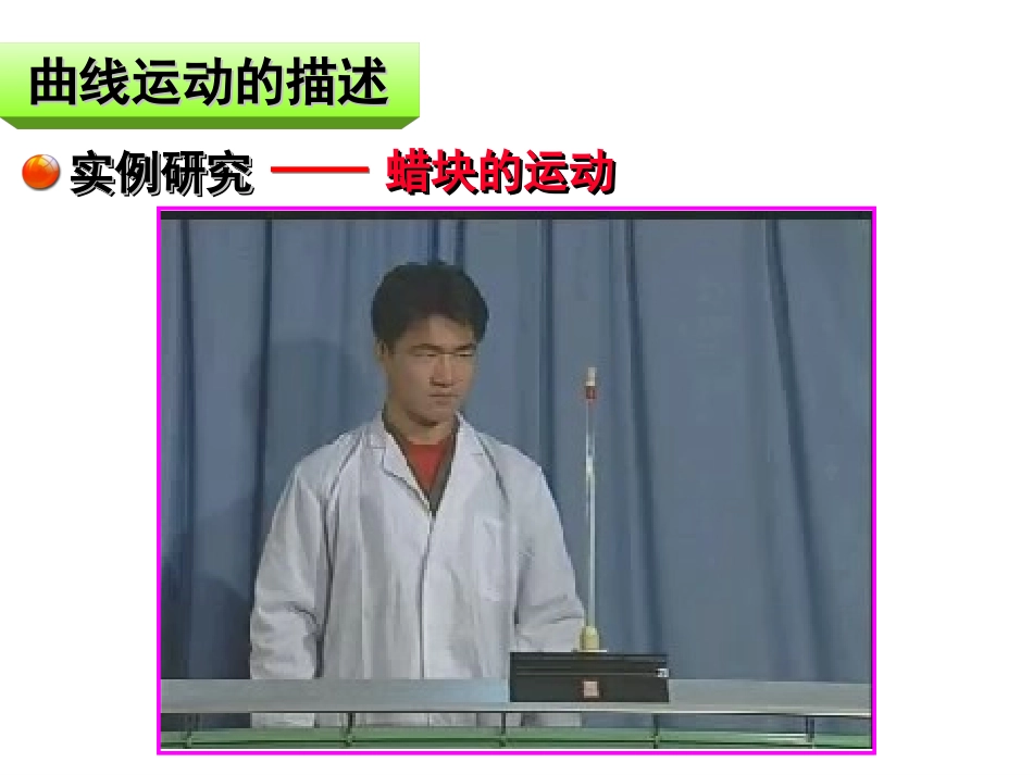 高中一年级物理必修2第五章曲线运动2质点在平面内的运动第一课时课件_第3页