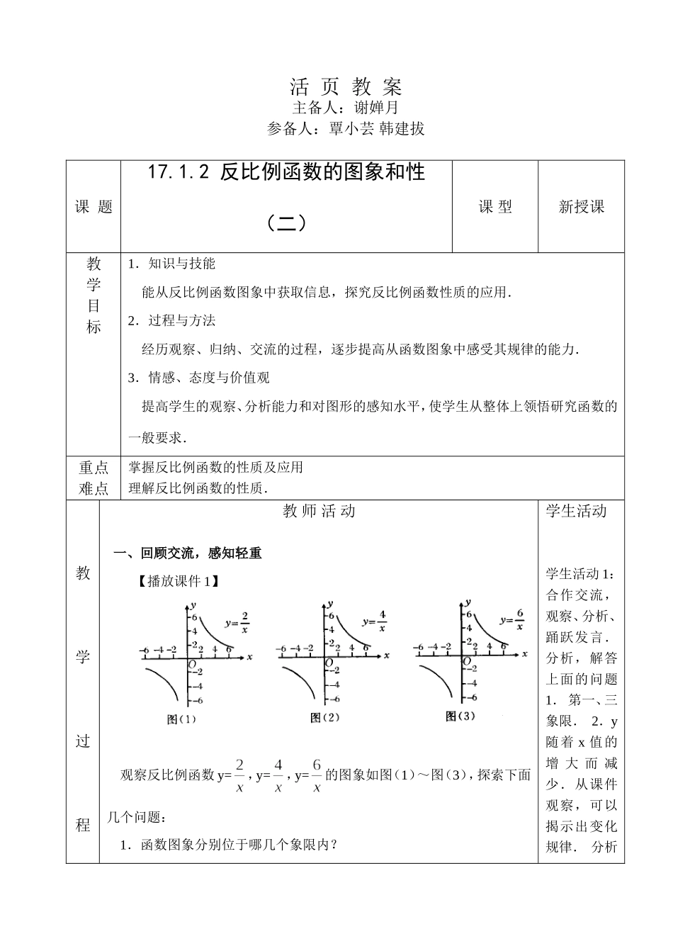 1712反比例函数的图象和性质2_第1页